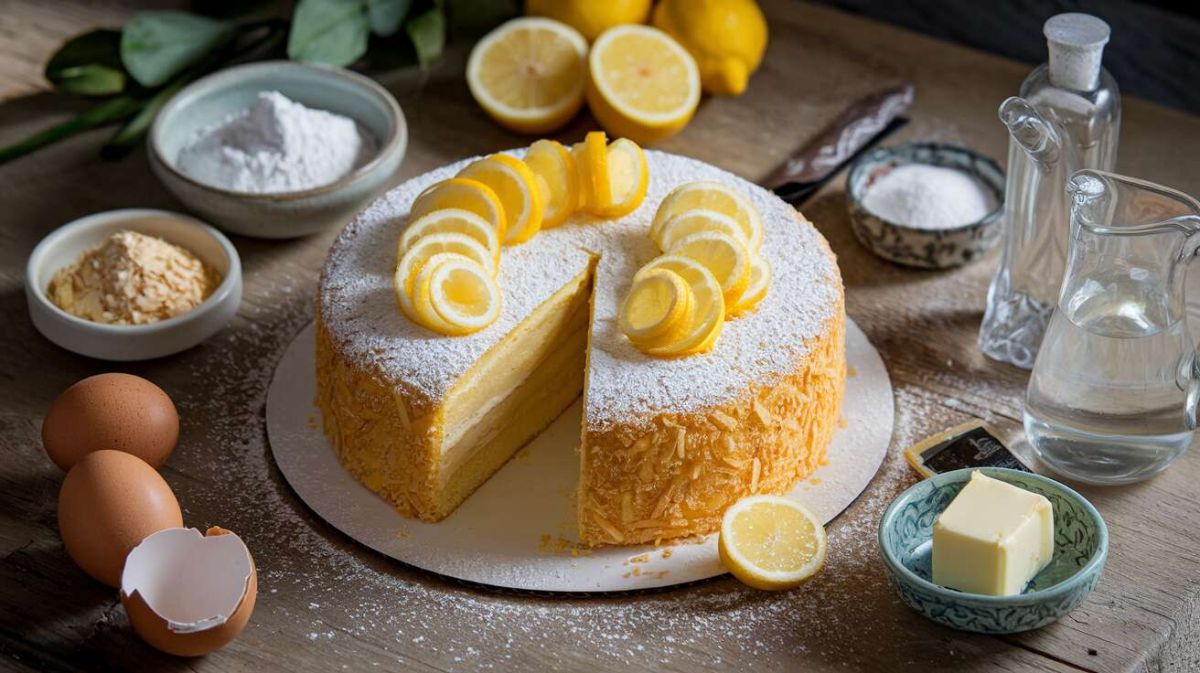 Découvrez le secret d'un gâteau au citron moelleux et savoureux sans farine ni sucre glace