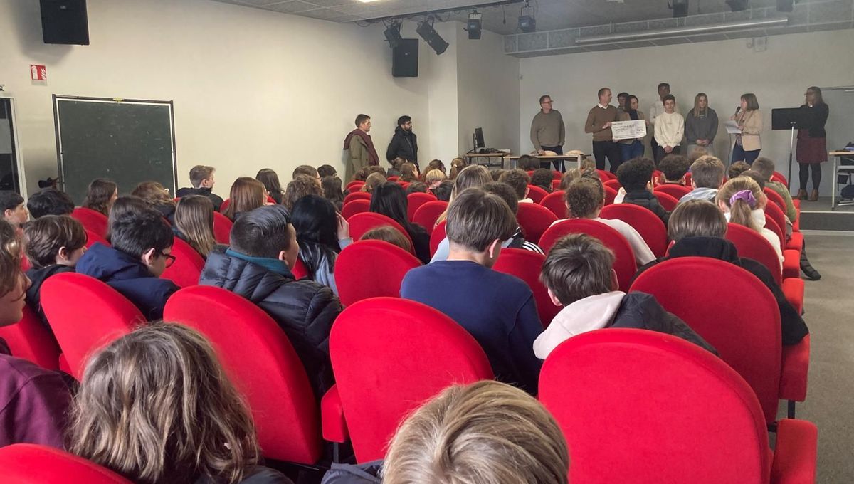 Un élan de solidarité marqué par un don de 2 300€ des élèves de Beaucourt