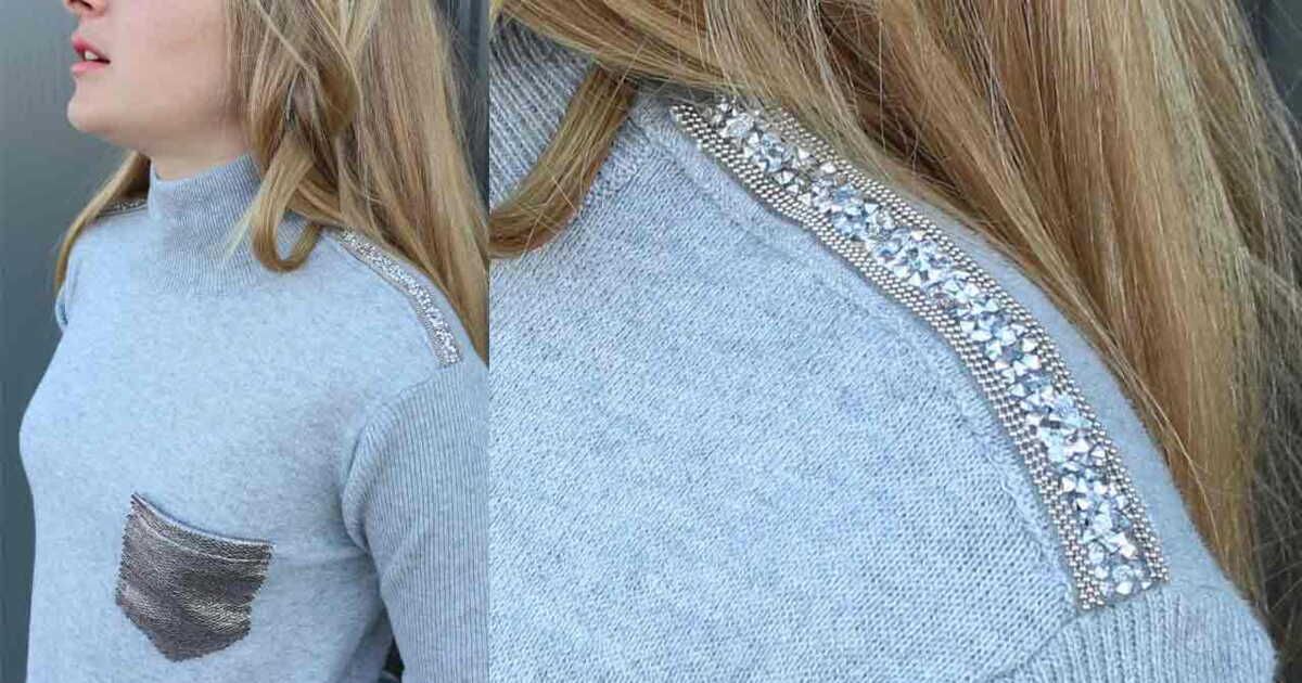 Une robe en jersey customisée