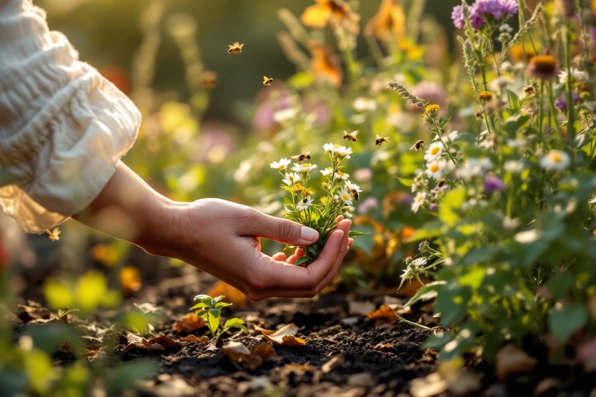 le potager sauvage : comment un coin négligé booste les récoltes et attire la biodiversité