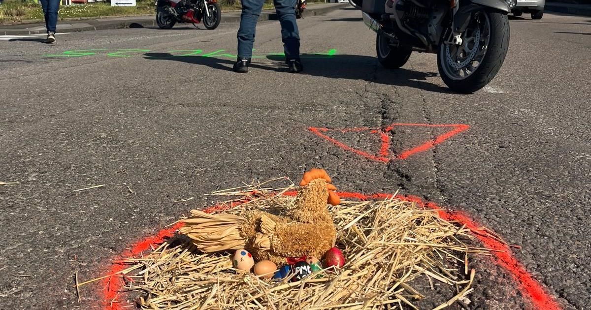 Des oeufs de Pâques pour sensibiliser aux dangers des nids-de-poule