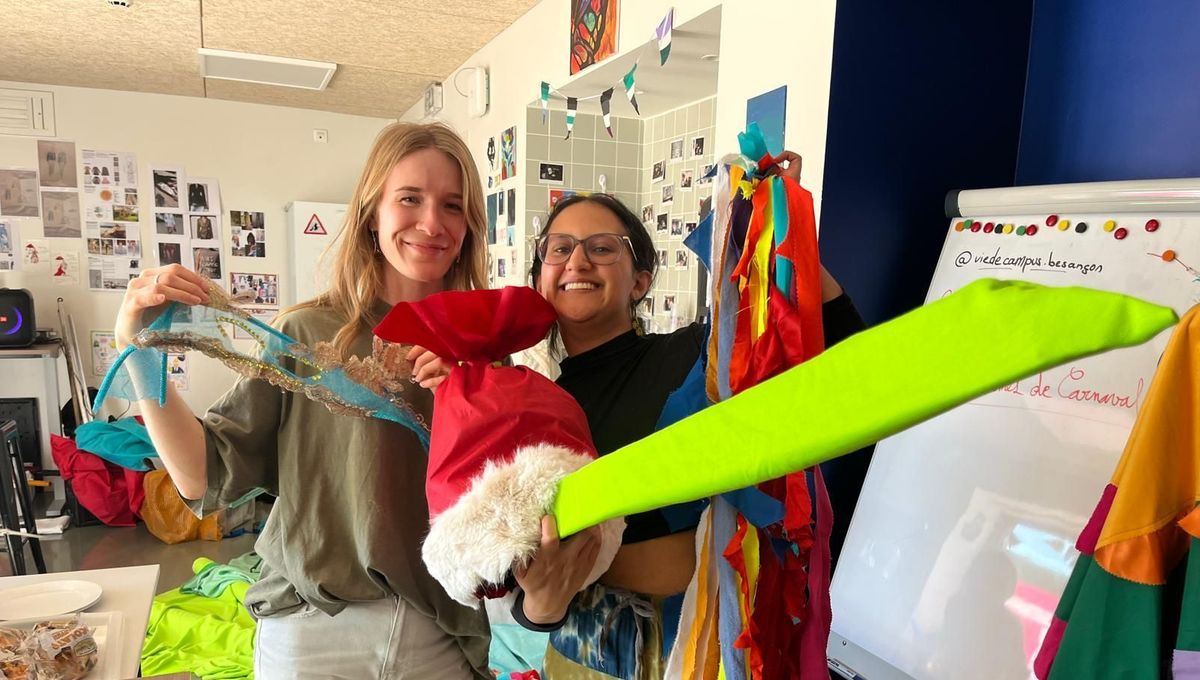 Un carnaval étudiant vibrant au cœur de Besançon : la création de costumes en plein essor