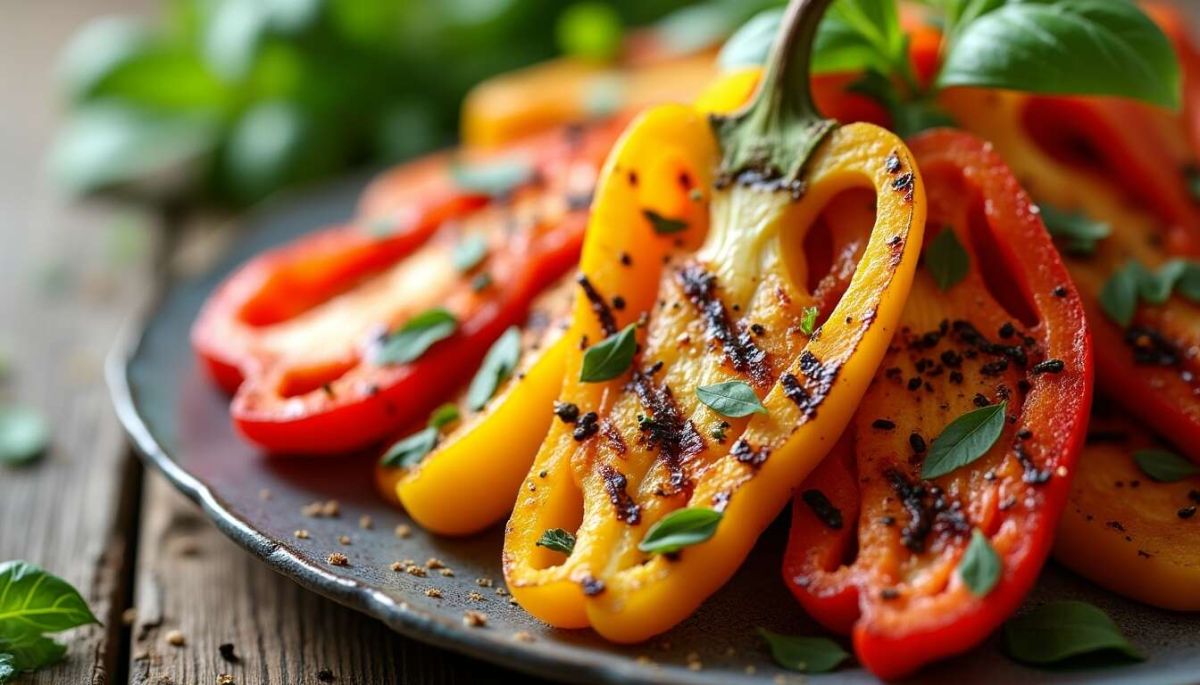 Recette de salade de poivrons grillés : saveurs méditerranéennes