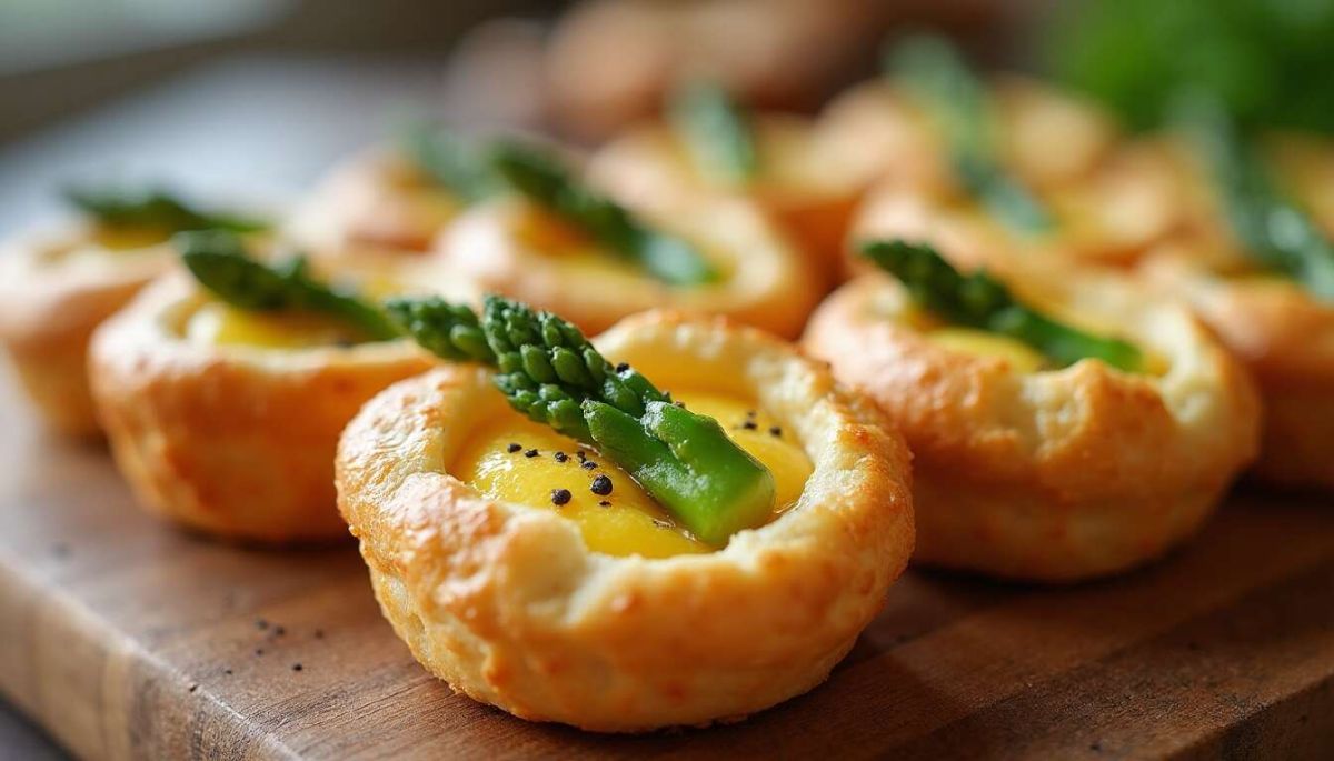 Des bouchées savoureuses d'asperges sauvages au fromage pour sublimer vos apéritifs