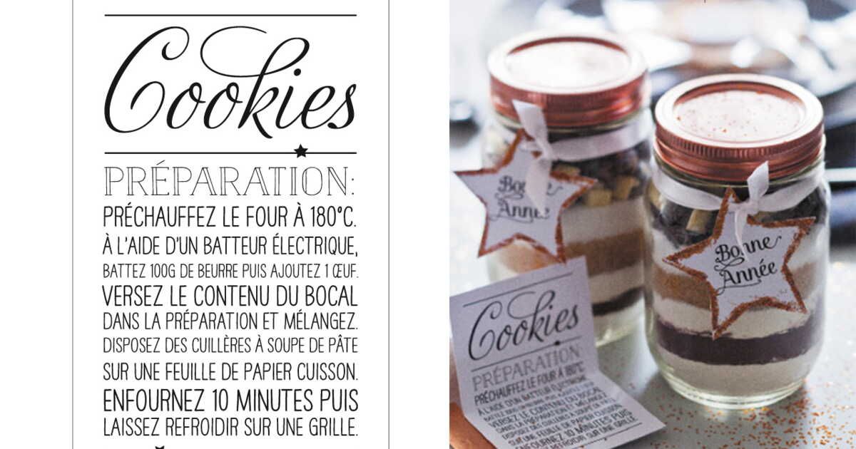 Des cadeaux gourmands : offrez des kits de préparation pour cookies