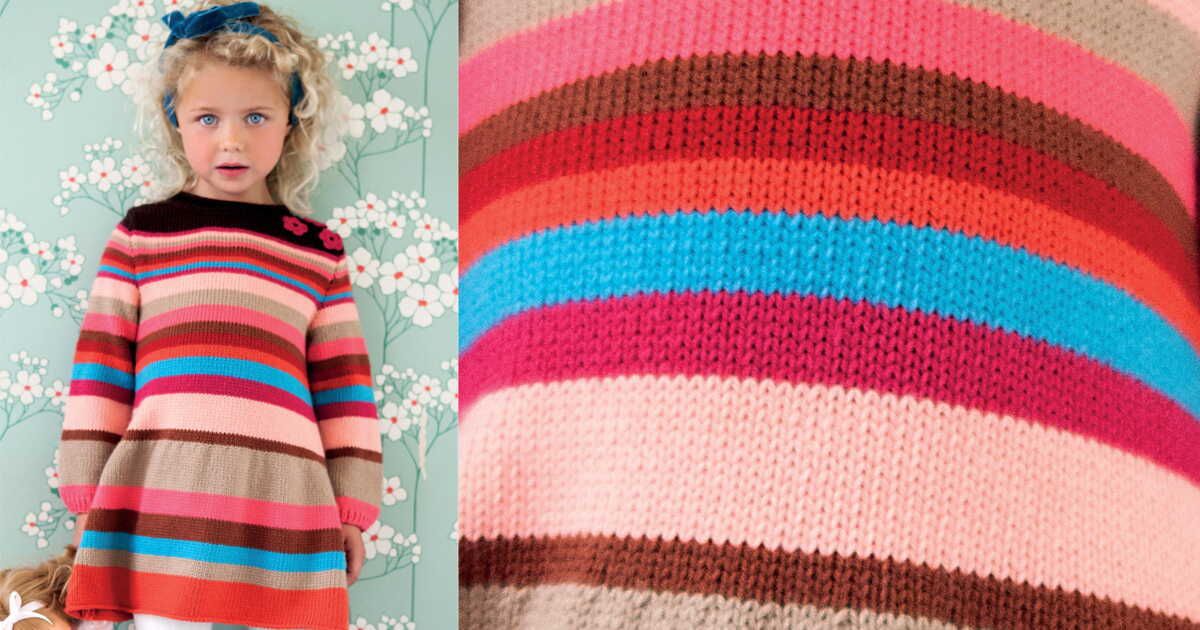La robe jersey rayée : un incontournable pour les petites filles