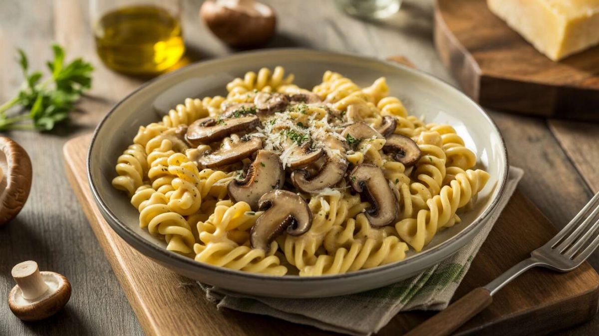 Fusilli aux champignons : une recette express et légère