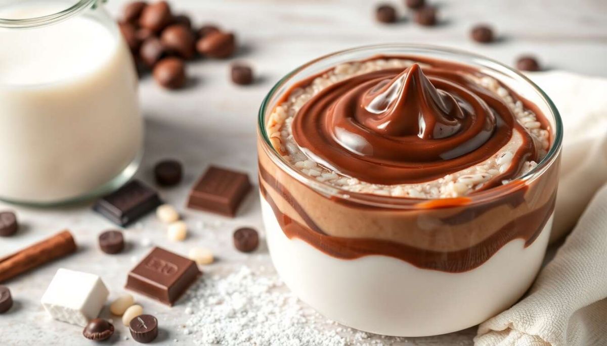 un riz au lait au chocolat qui fera fondre les cœurs