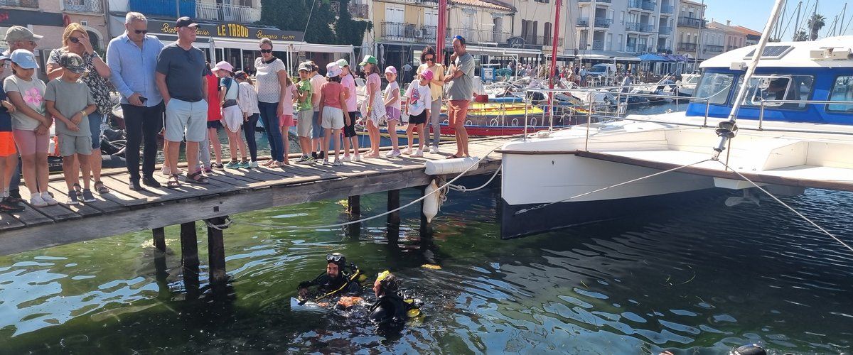 l'innovation écologique de mr. turbino, aspirateur sous-marin, en résidence à mèze