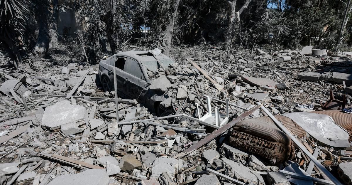 Les conséquences d'une frappe israélienne sur un centre de secours au Liban