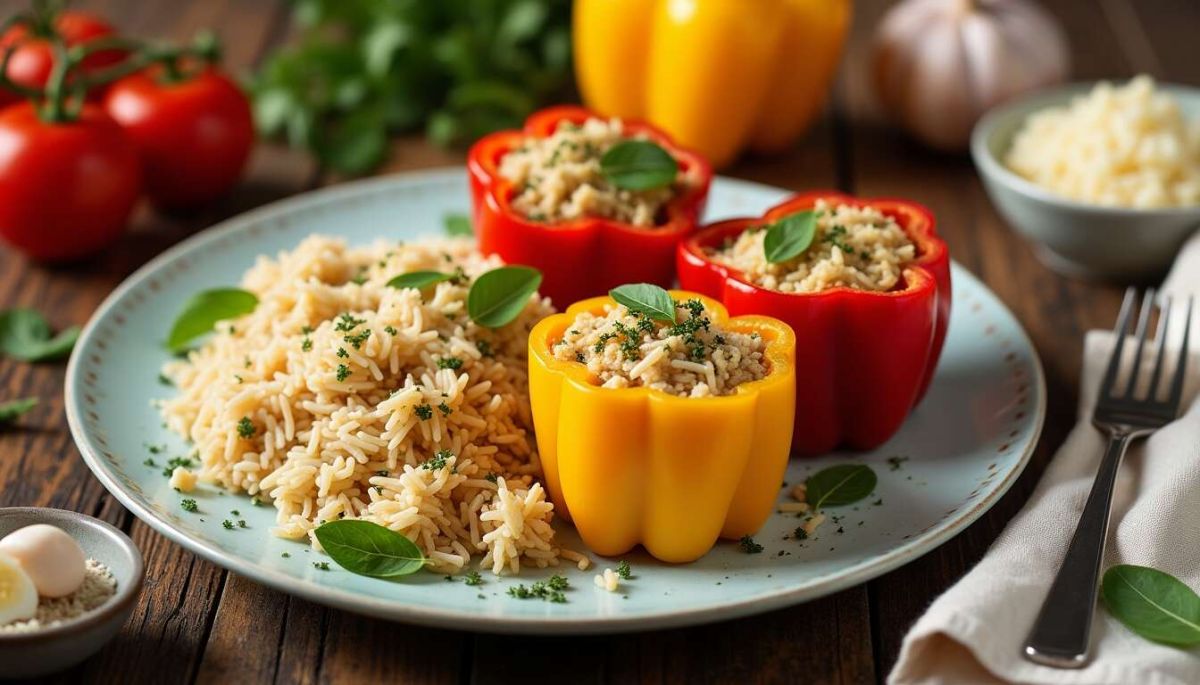 Découvrez les poivrons farcis au riz : une recette colorée et délicieuse