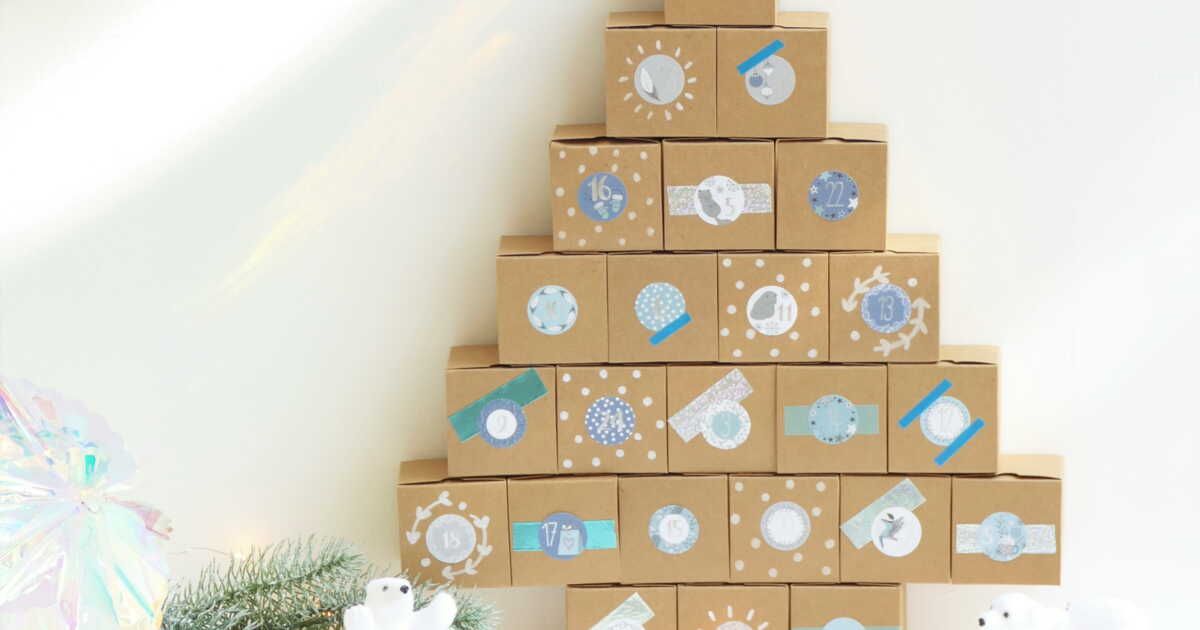 DIY : un calendrier de l’avent réutilisable et un centre de table en étoile