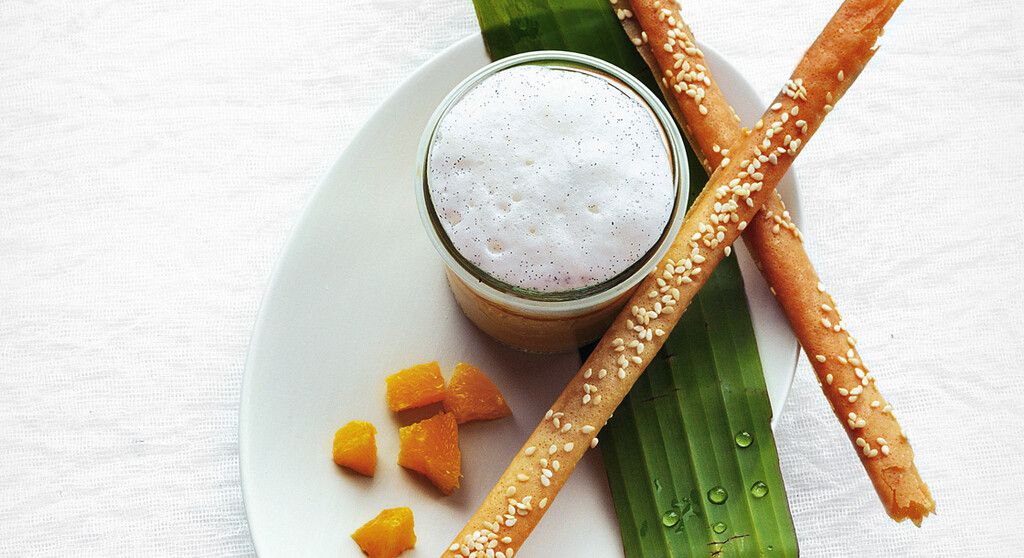 découvrez la délicieuse crème d'orange et sa mousse de lait légère