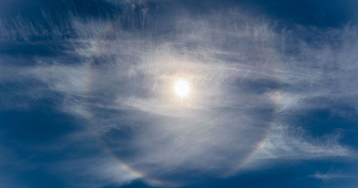 Un halo solaire enchante le ciel de Franche-Comté ce samedi