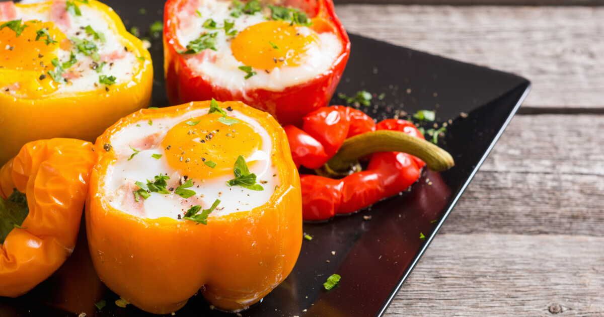 Redécouvrez le poivron farci façon œuf cocotte