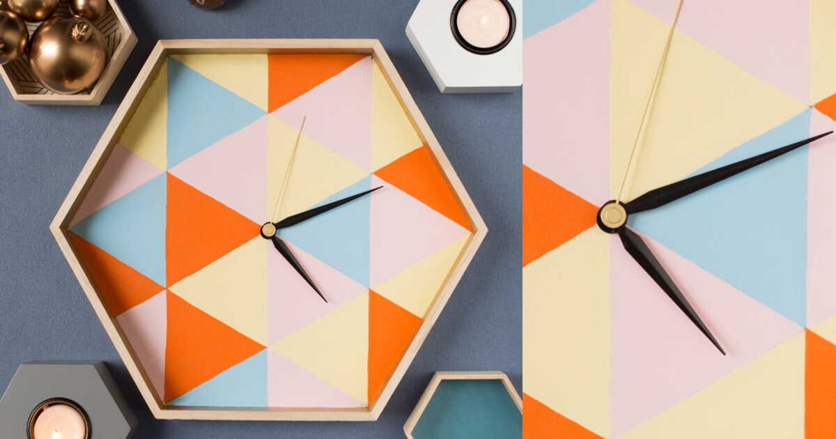 Idée cadeau pour Noël : l'horloge géométrique