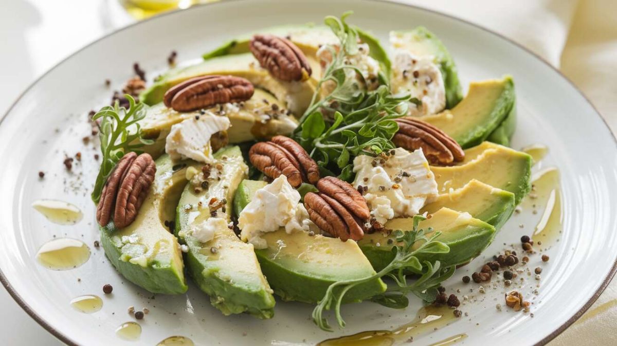 savoureuse salade d'avocat au chèvre et miel pour un été en beauté