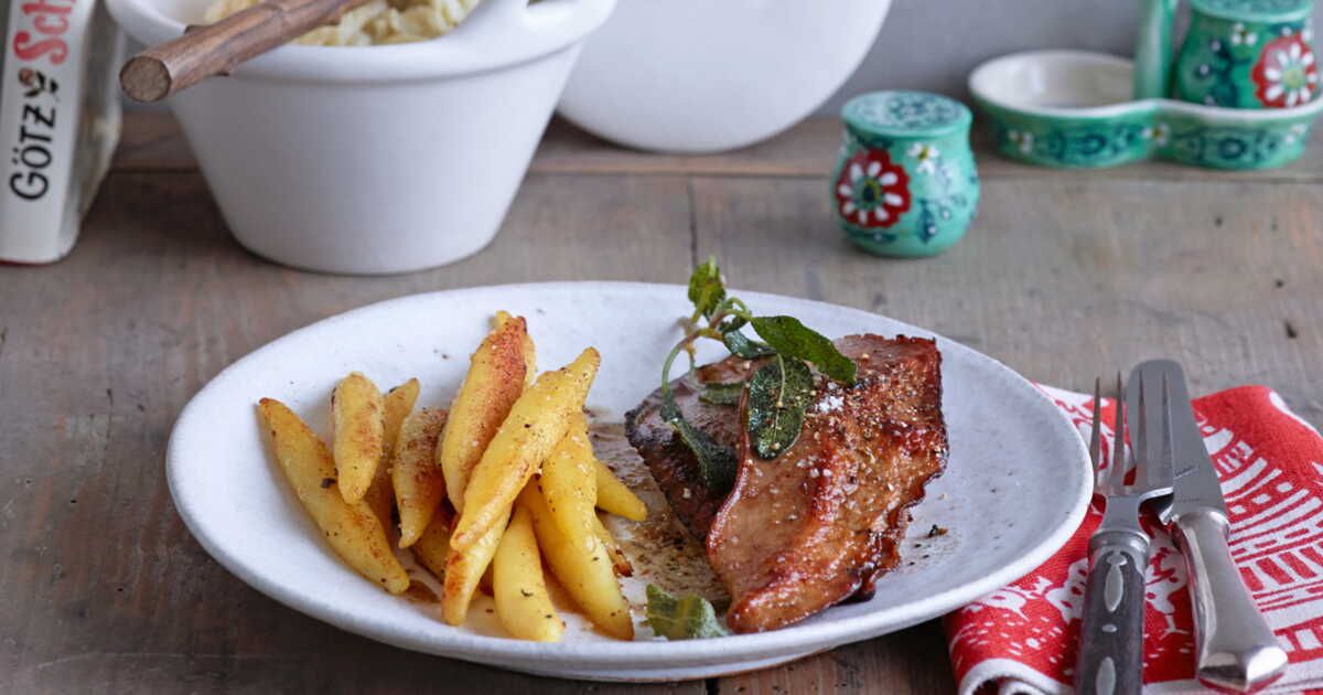 Foie de veau au lard et knelfes