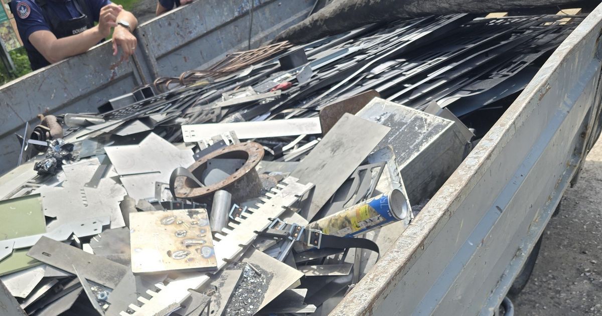 Une saisie record de déchets métalliques à la frontière franco-suisse