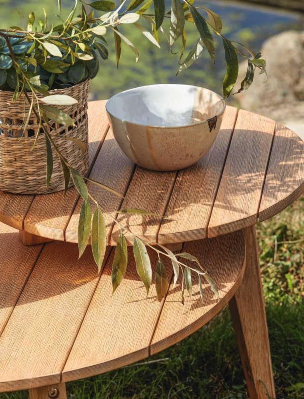 Transformez votre jardin avec la table basse en acacia MAYA à prix réduit chez Truffaut