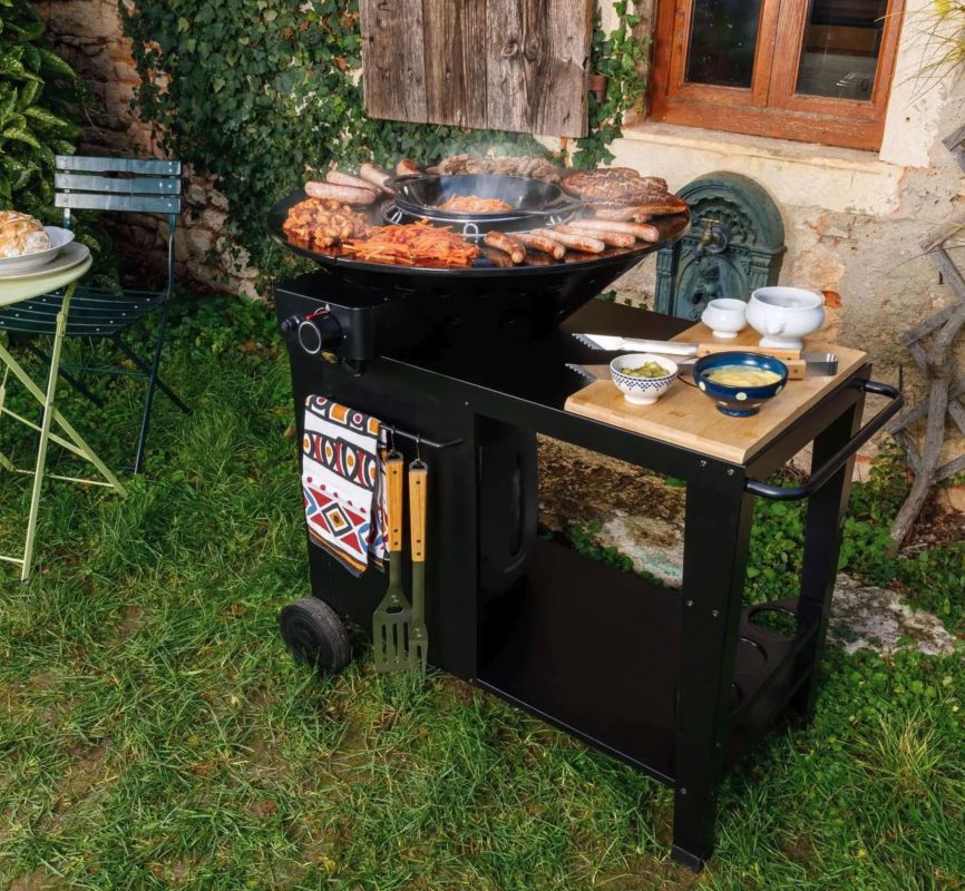 Cuisiner au jardin : découvrez le braséro gaz & wok idéal de Botanic en promo