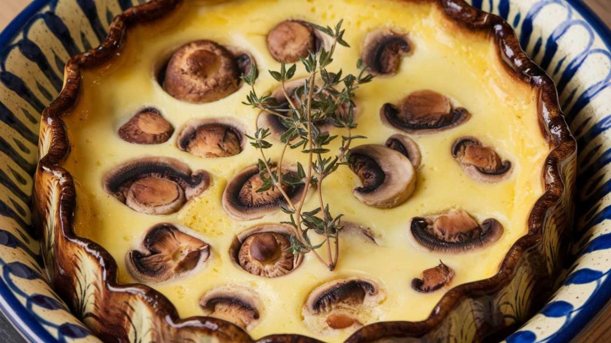 Clafoutis aux champignons savoureux