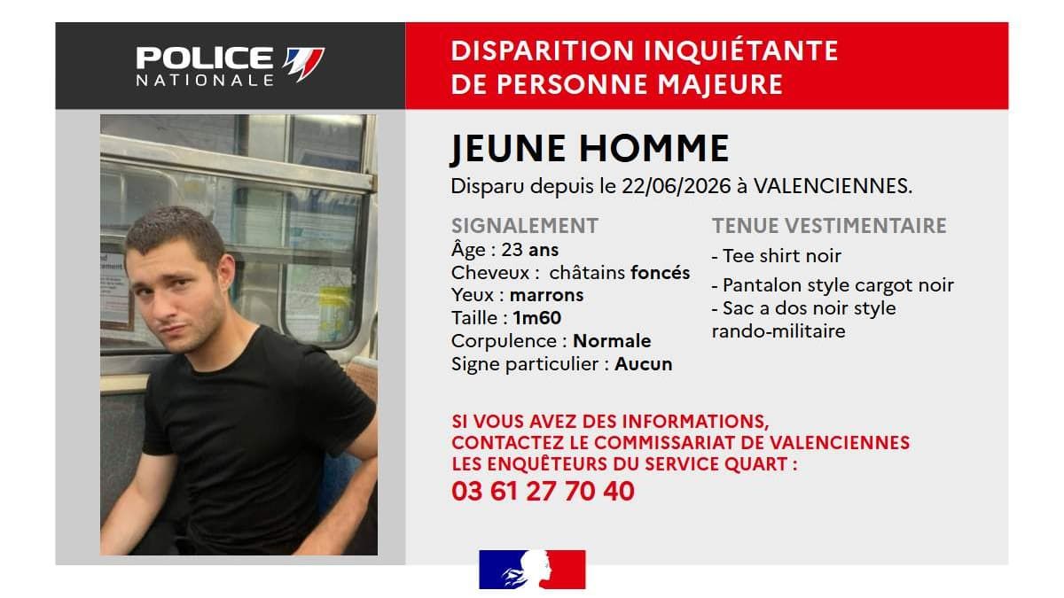 Appels à témoins pour un militaire porté disparu près de Valenciennes