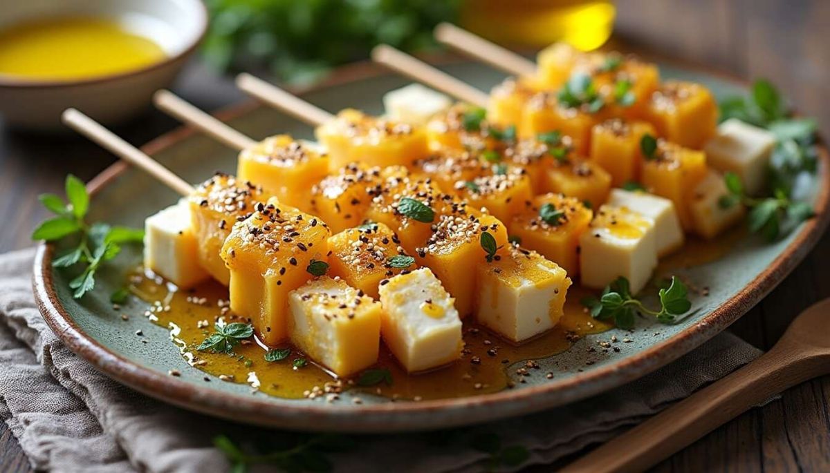 Savourez un plateau fraîcheur et des brochettes de fromage irrésistibles