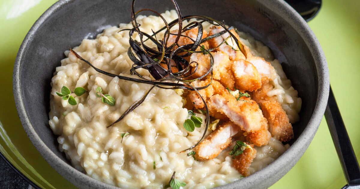 Le délice du risotto aux ris de veau croustillants