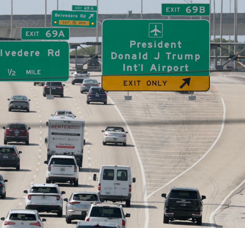 L'aéroport de Palm Beach révèle son nouveau nom en l'honneur de Donald Trump