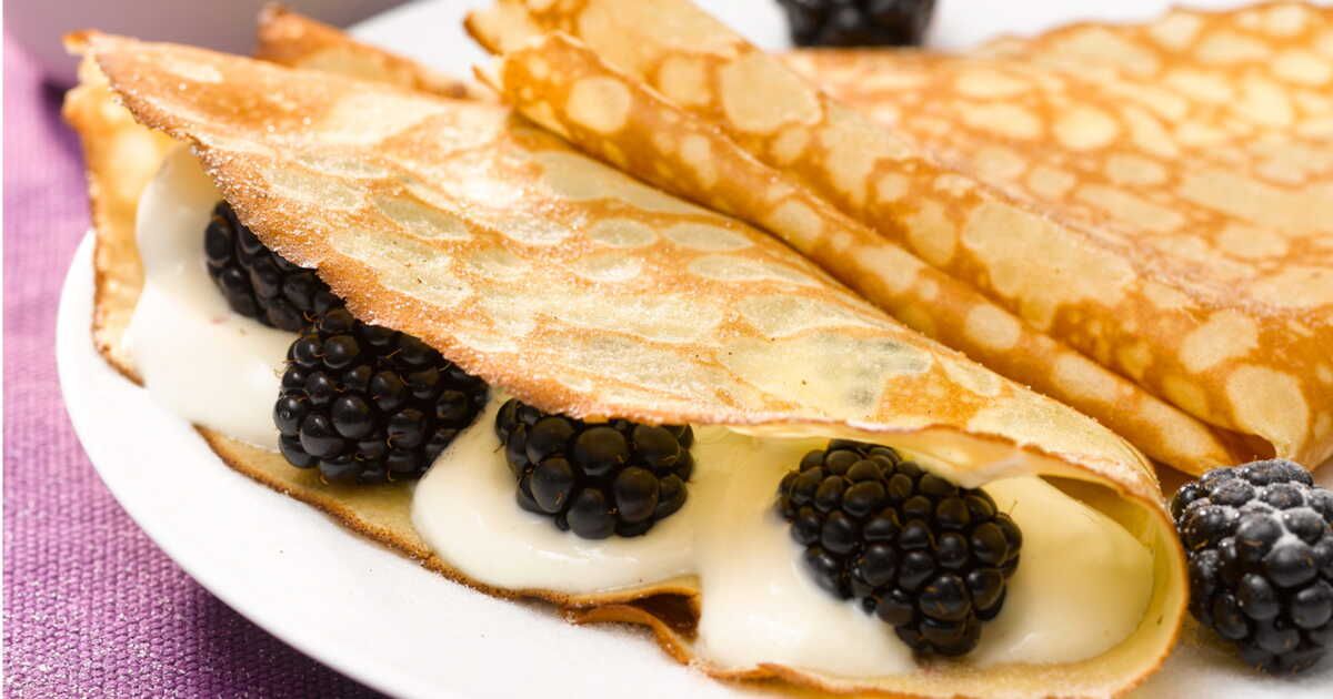 Crêpes aux mûres