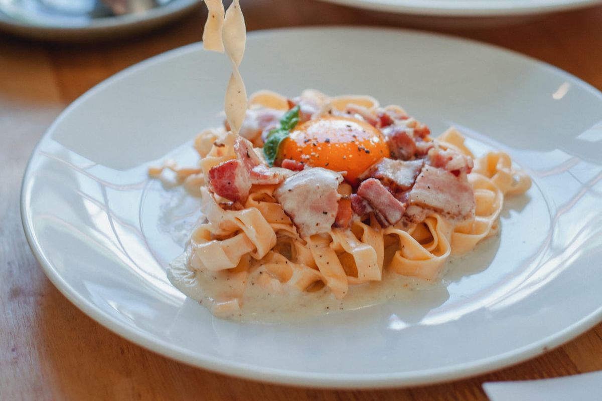 découvrez la carbonara inédite de Philippe Etchebest